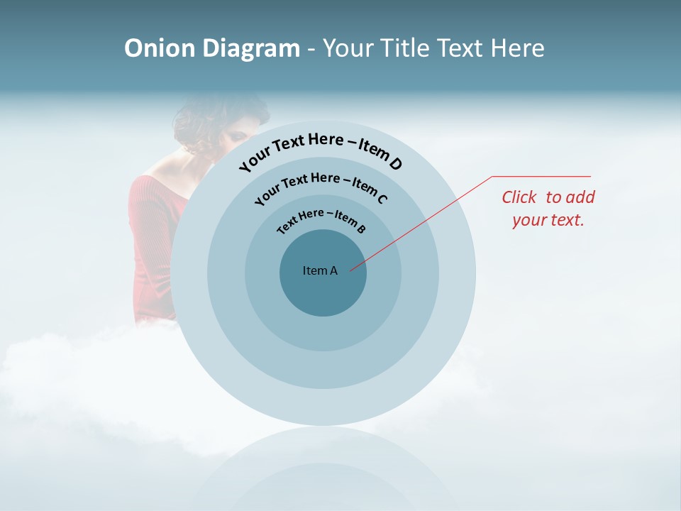 Girl Female Write PowerPoint Template