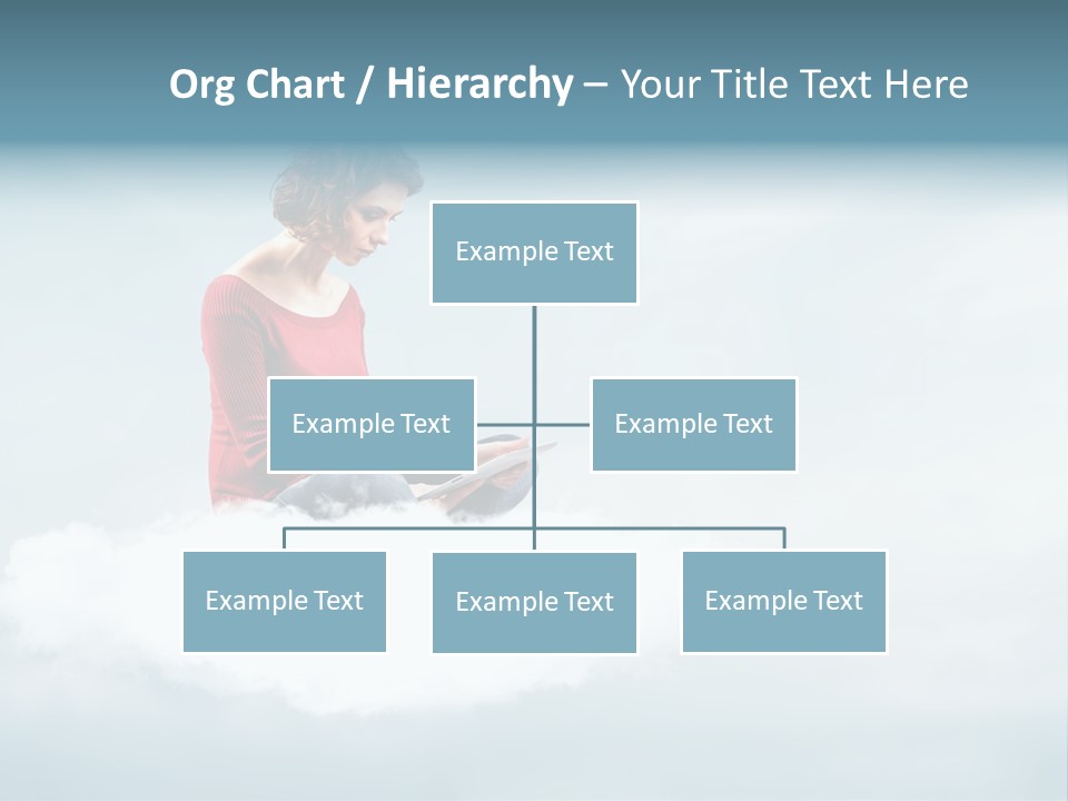 Girl Female Write PowerPoint Template