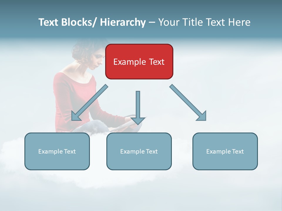 Girl Female Write PowerPoint Template