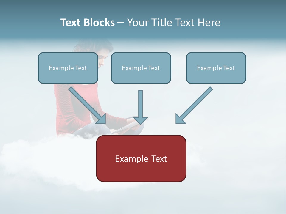 Girl Female Write PowerPoint Template