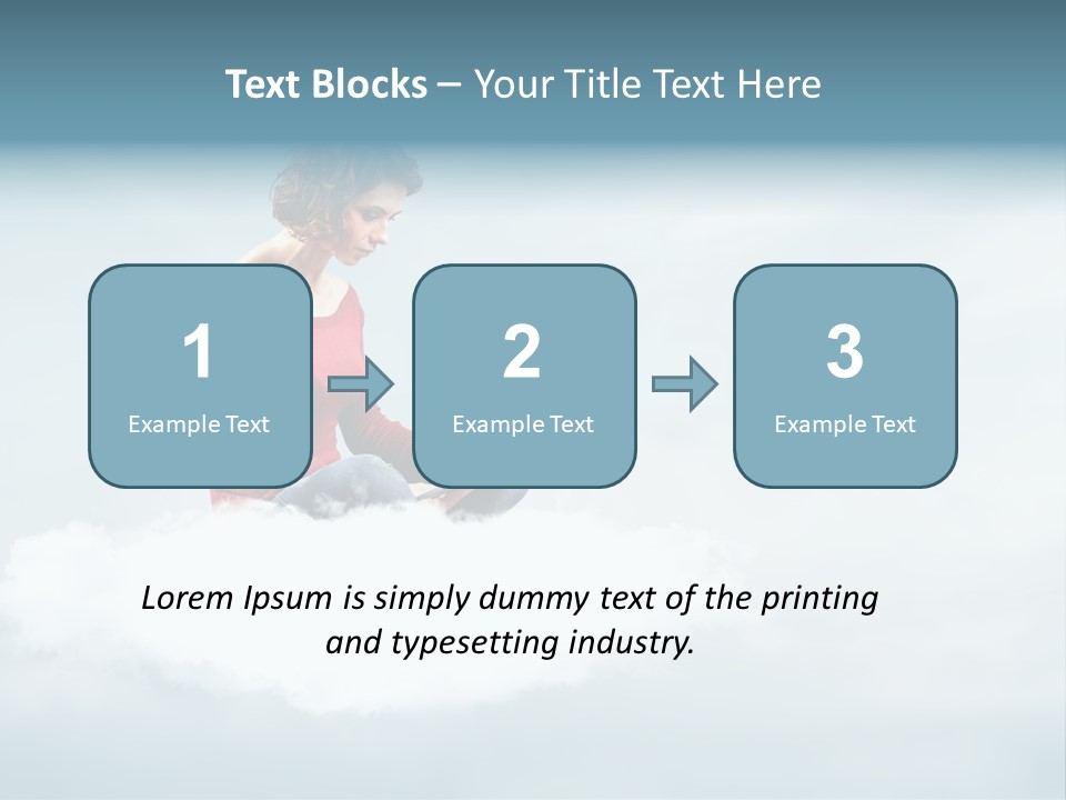 Girl Female Write PowerPoint Template