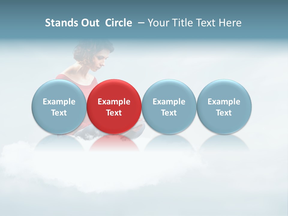 Girl Female Write PowerPoint Template