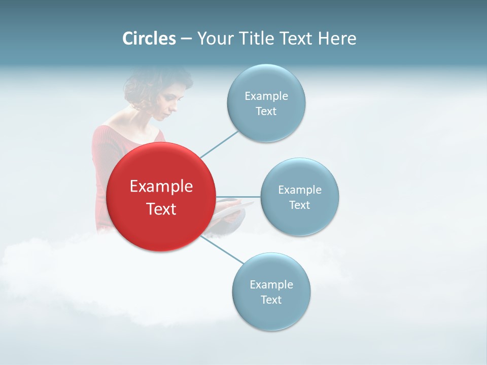 Girl Female Write PowerPoint Template