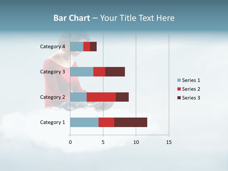 Girl Female Write PowerPoint Template