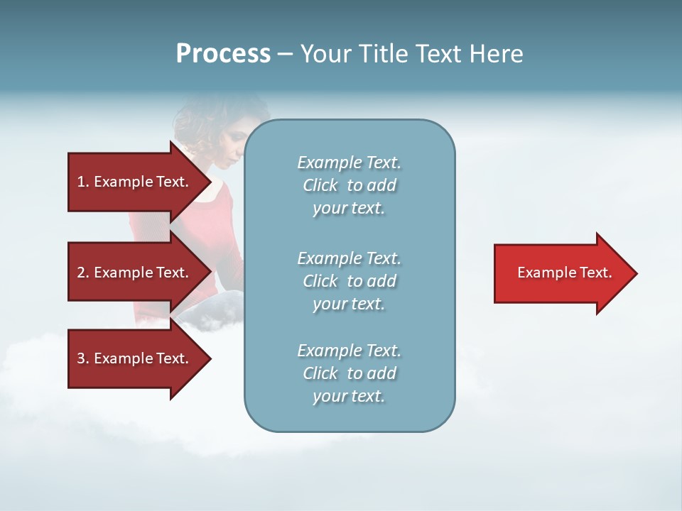Girl Female Write PowerPoint Template