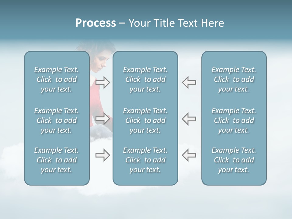 Girl Female Write PowerPoint Template