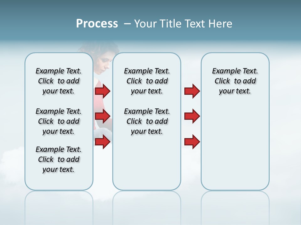 Girl Female Write PowerPoint Template