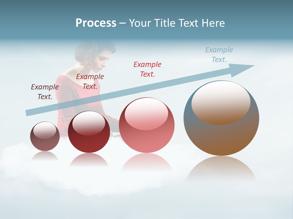 Girl Female Write PowerPoint Template