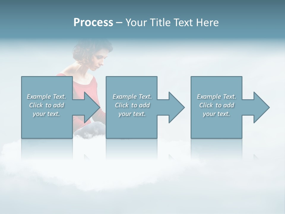 Girl Female Write PowerPoint Template