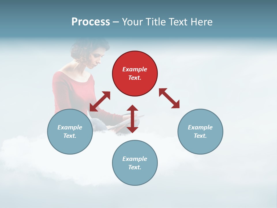 Girl Female Write PowerPoint Template