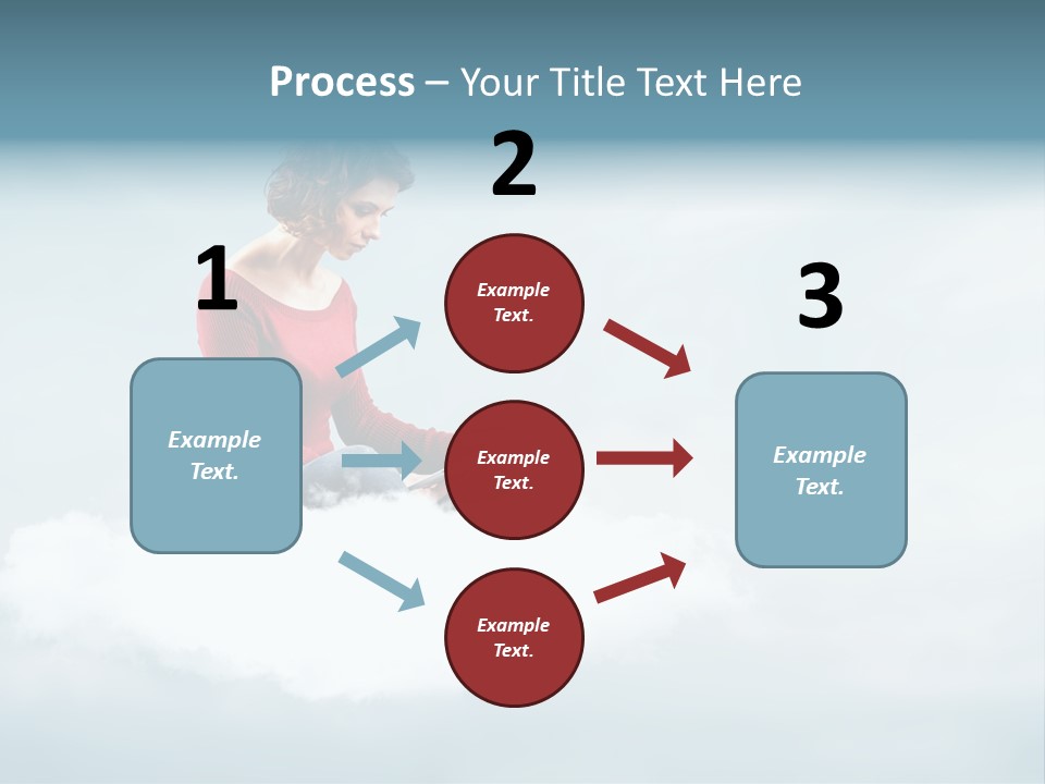 Girl Female Write PowerPoint Template