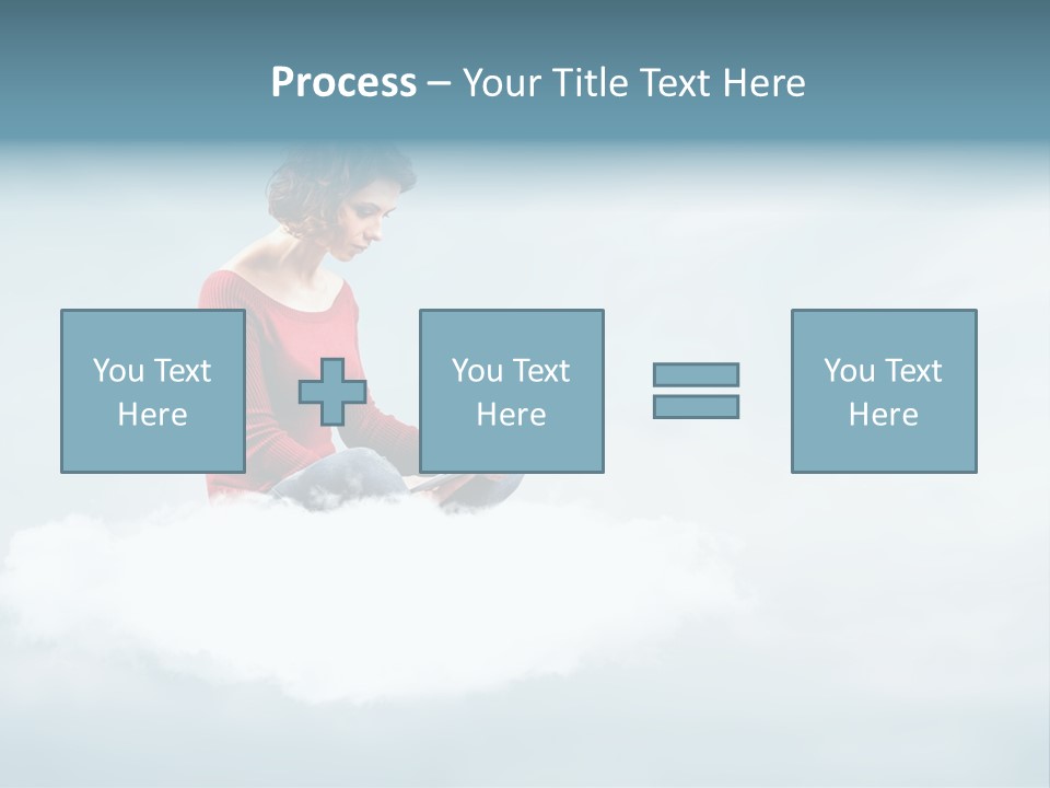 Girl Female Write PowerPoint Template
