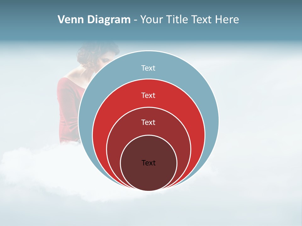 Girl Female Write PowerPoint Template