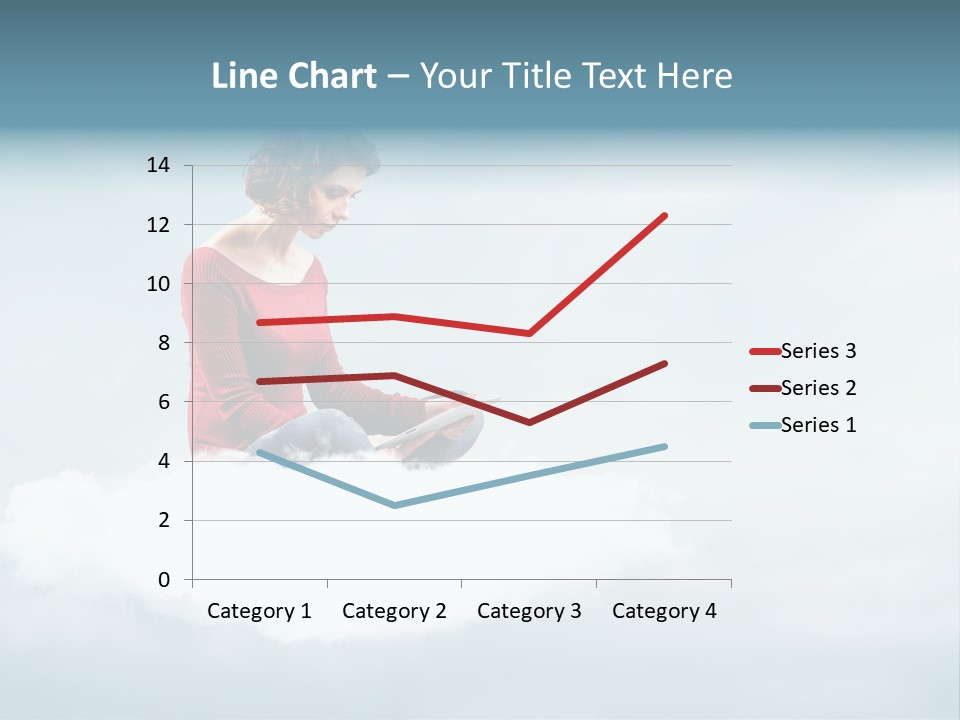 Girl Female Write PowerPoint Template