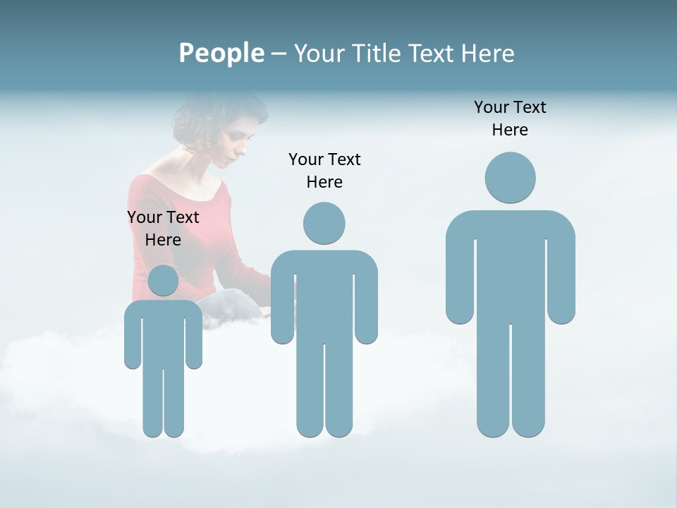 Girl Female Write PowerPoint Template