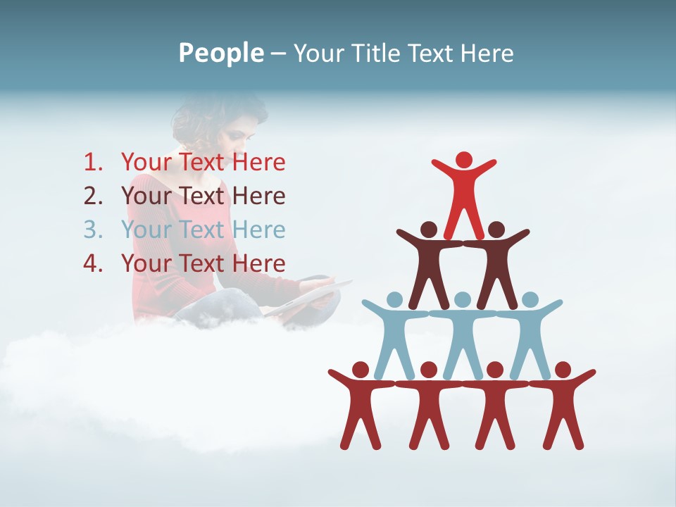 Girl Female Write PowerPoint Template