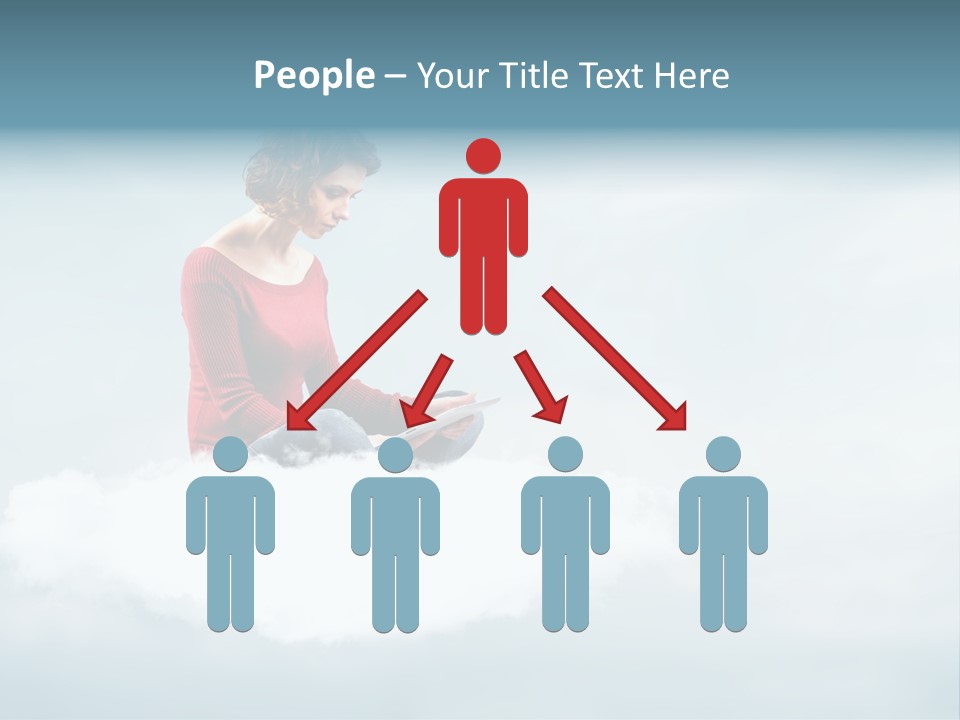 Girl Female Write PowerPoint Template