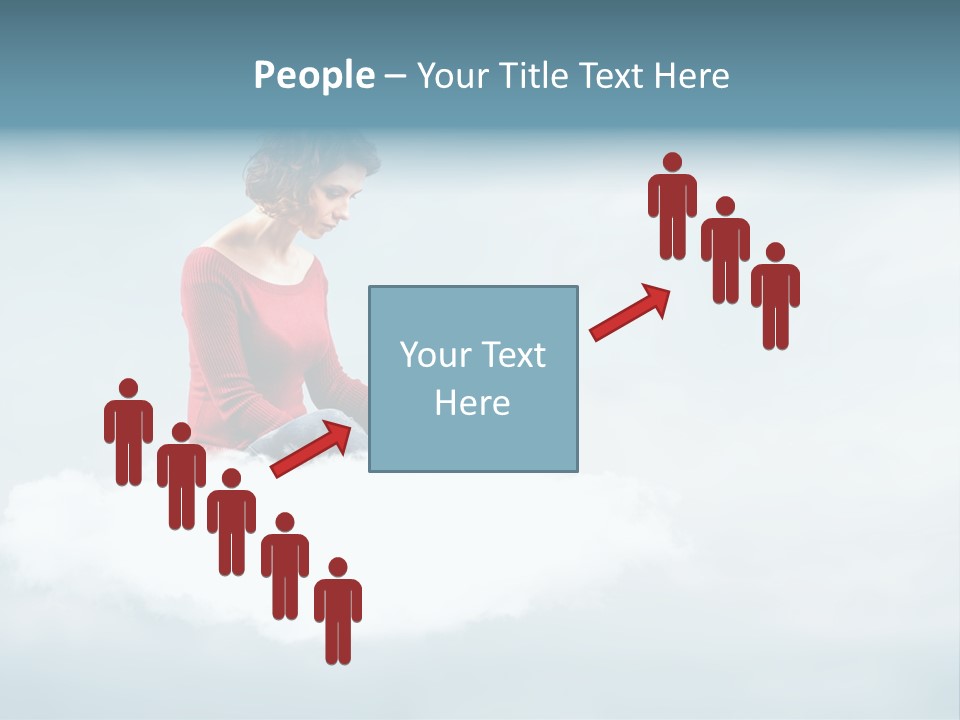 Girl Female Write PowerPoint Template