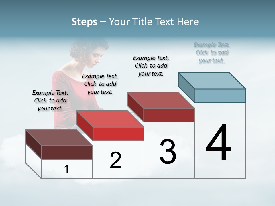 Girl Female Write PowerPoint Template