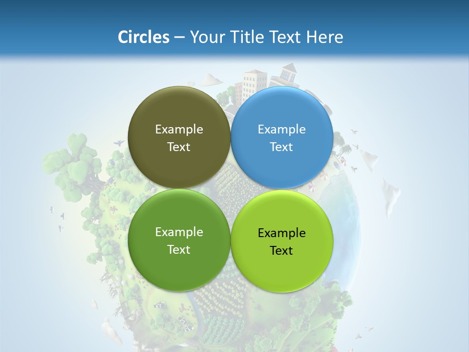 Birds Clouds Water PowerPoint Template