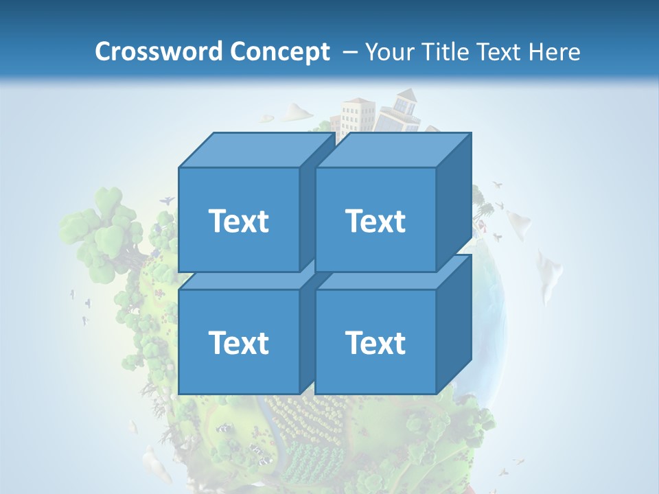 Birds Clouds Water PowerPoint Template