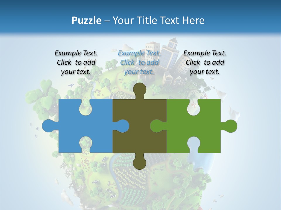 Birds Clouds Water PowerPoint Template