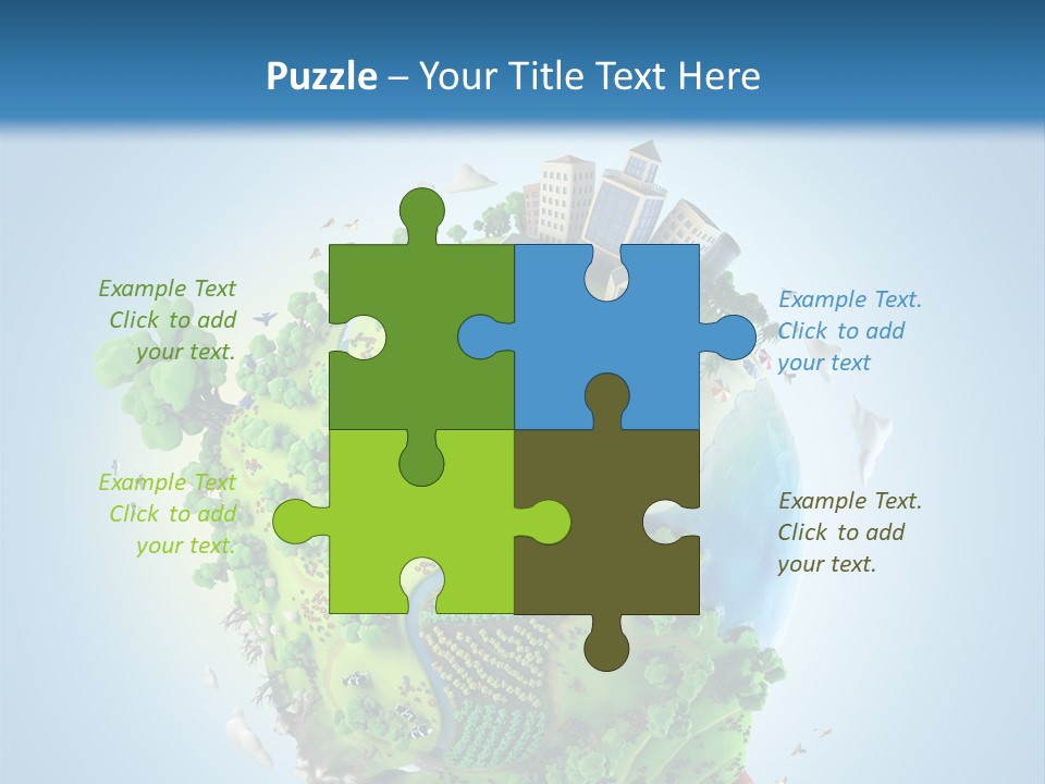 Birds Clouds Water PowerPoint Template