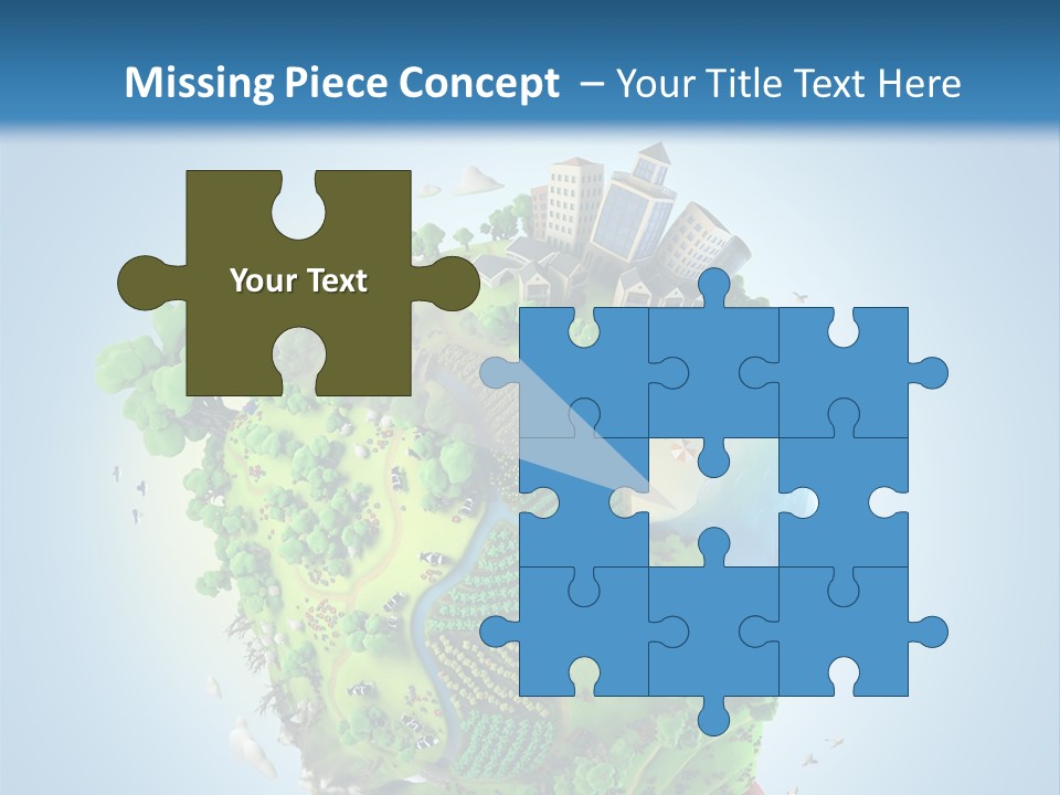 Birds Clouds Water PowerPoint Template