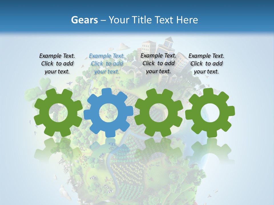 Birds Clouds Water PowerPoint Template