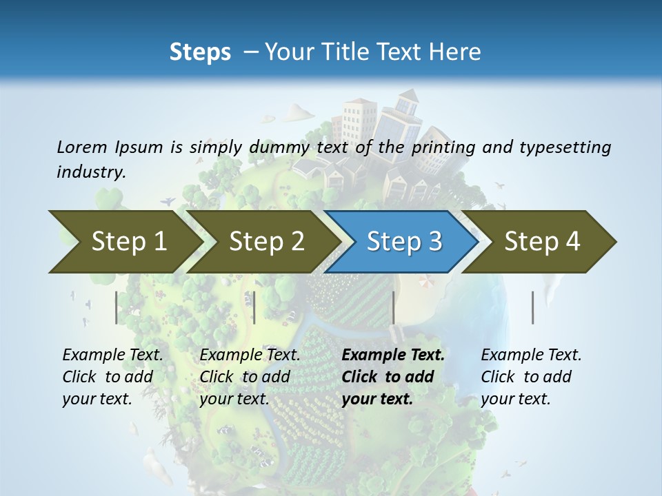 Birds Clouds Water PowerPoint Template