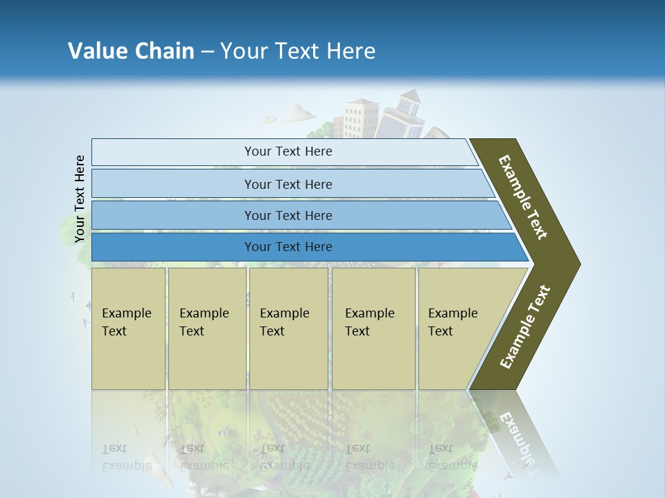 Birds Clouds Water PowerPoint Template
