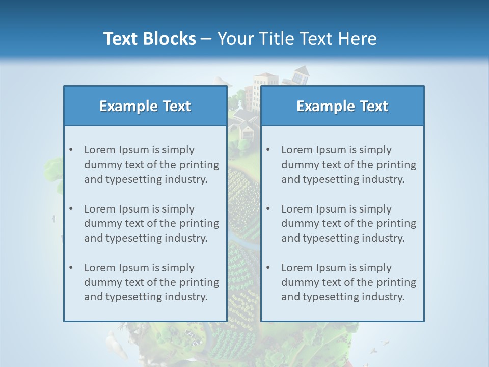 Birds Clouds Water PowerPoint Template