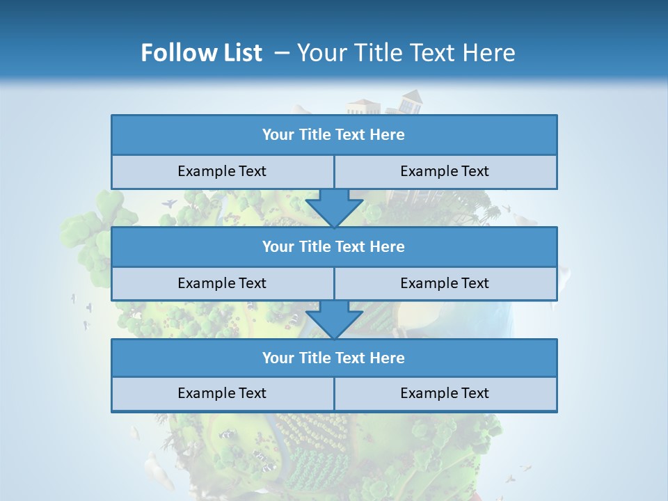 Birds Clouds Water PowerPoint Template