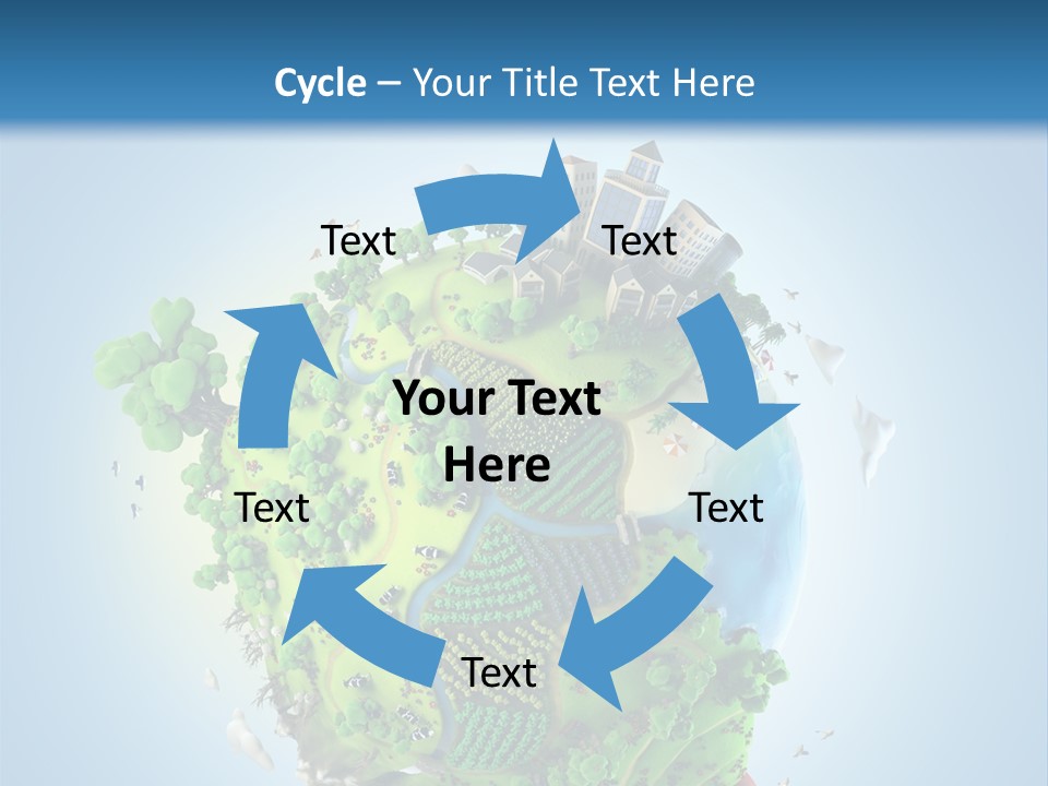 Birds Clouds Water PowerPoint Template