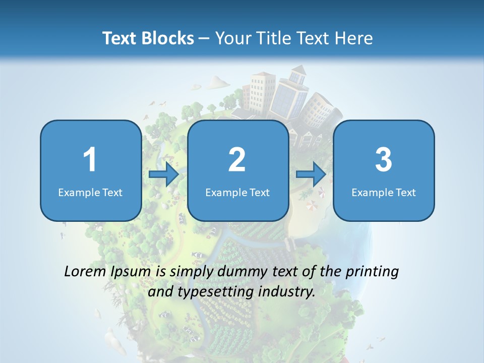 Birds Clouds Water PowerPoint Template