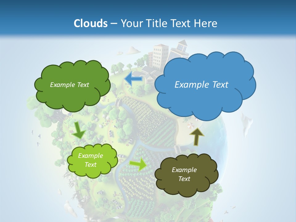 Birds Clouds Water PowerPoint Template