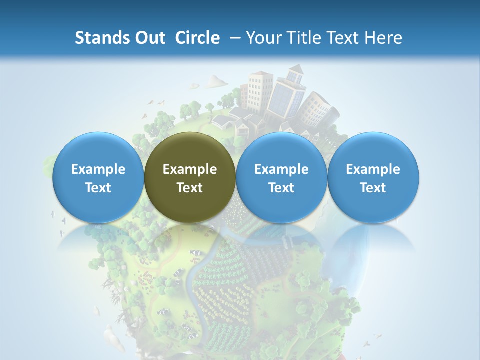 Birds Clouds Water PowerPoint Template