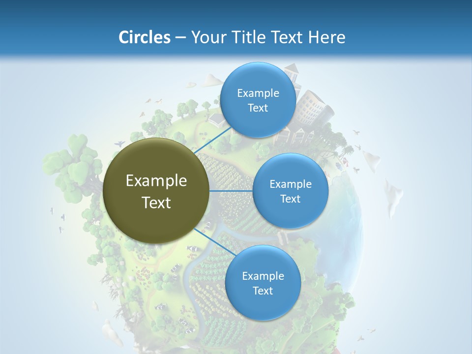 Birds Clouds Water PowerPoint Template