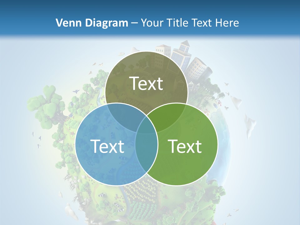 Birds Clouds Water PowerPoint Template