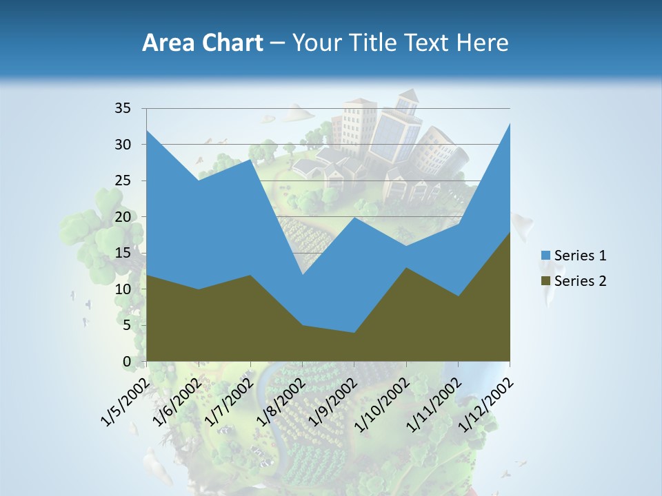 Birds Clouds Water PowerPoint Template