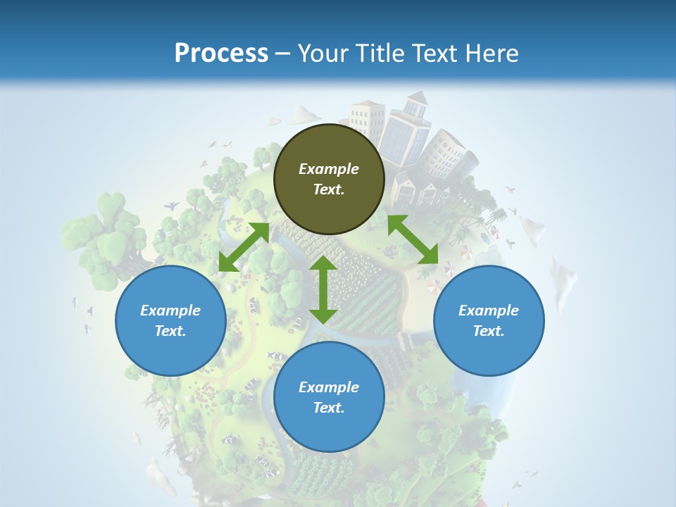 Birds Clouds Water PowerPoint Template