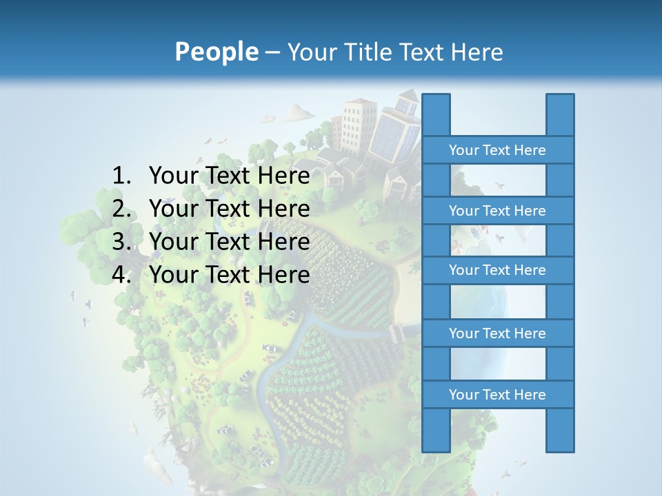 Birds Clouds Water PowerPoint Template