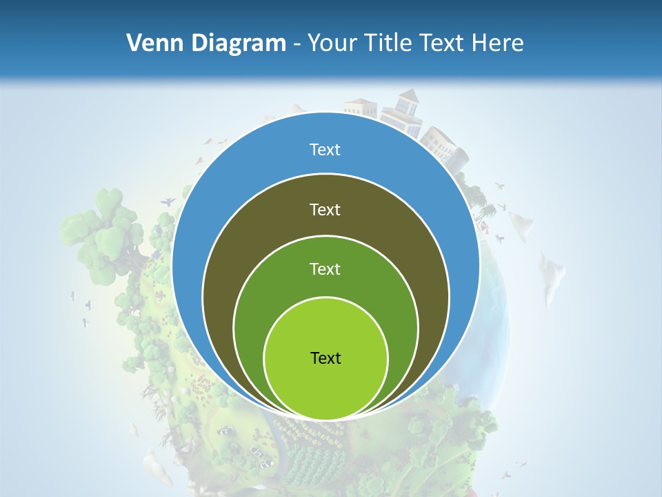 Birds Clouds Water PowerPoint Template