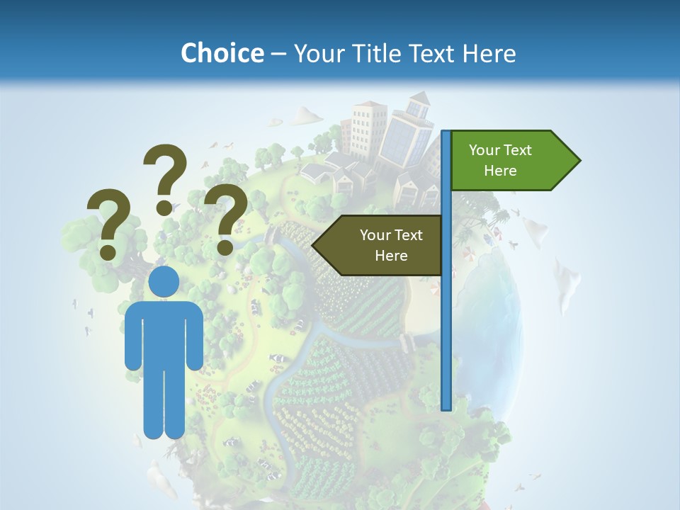 Birds Clouds Water PowerPoint Template