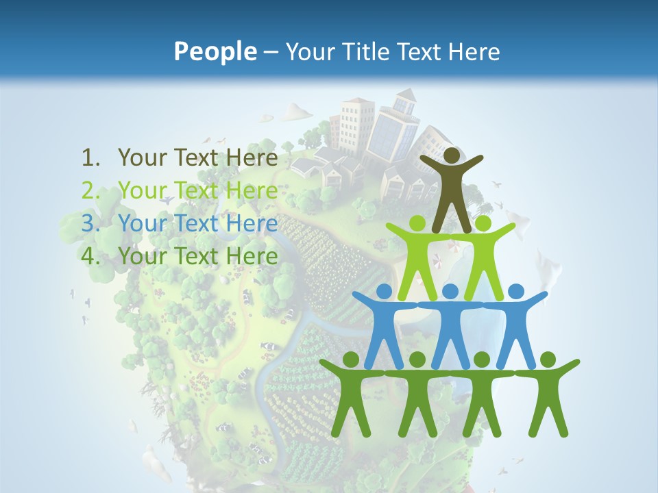 Birds Clouds Water PowerPoint Template