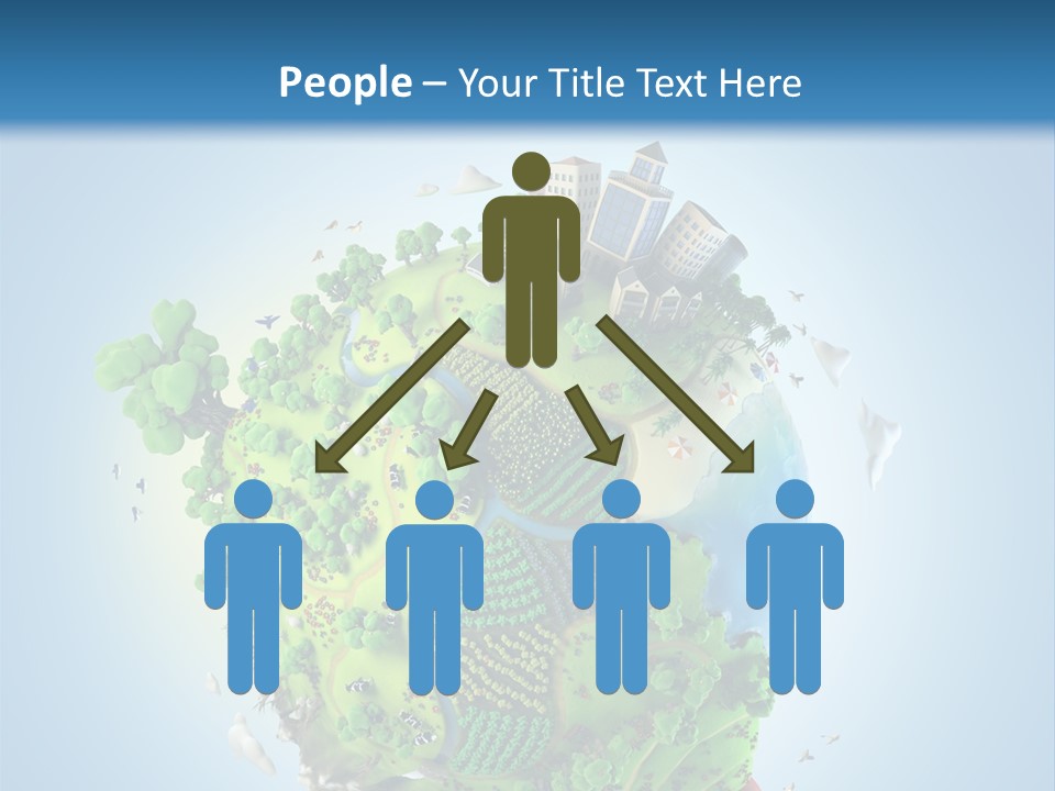 Birds Clouds Water PowerPoint Template