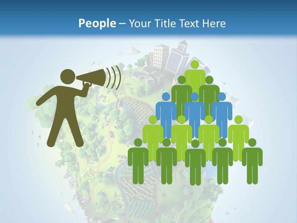 Birds Clouds Water PowerPoint Template