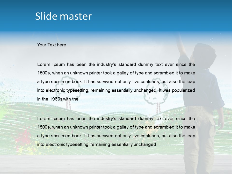 Tree Easy Drawing PowerPoint Template