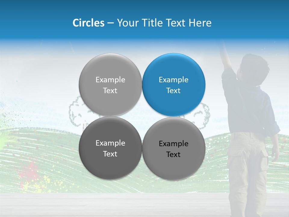 Tree Easy Drawing PowerPoint Template