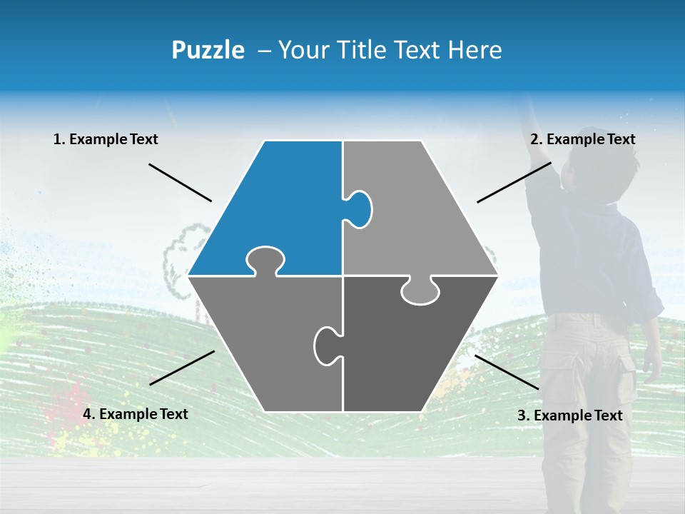 Tree Easy Drawing PowerPoint Template